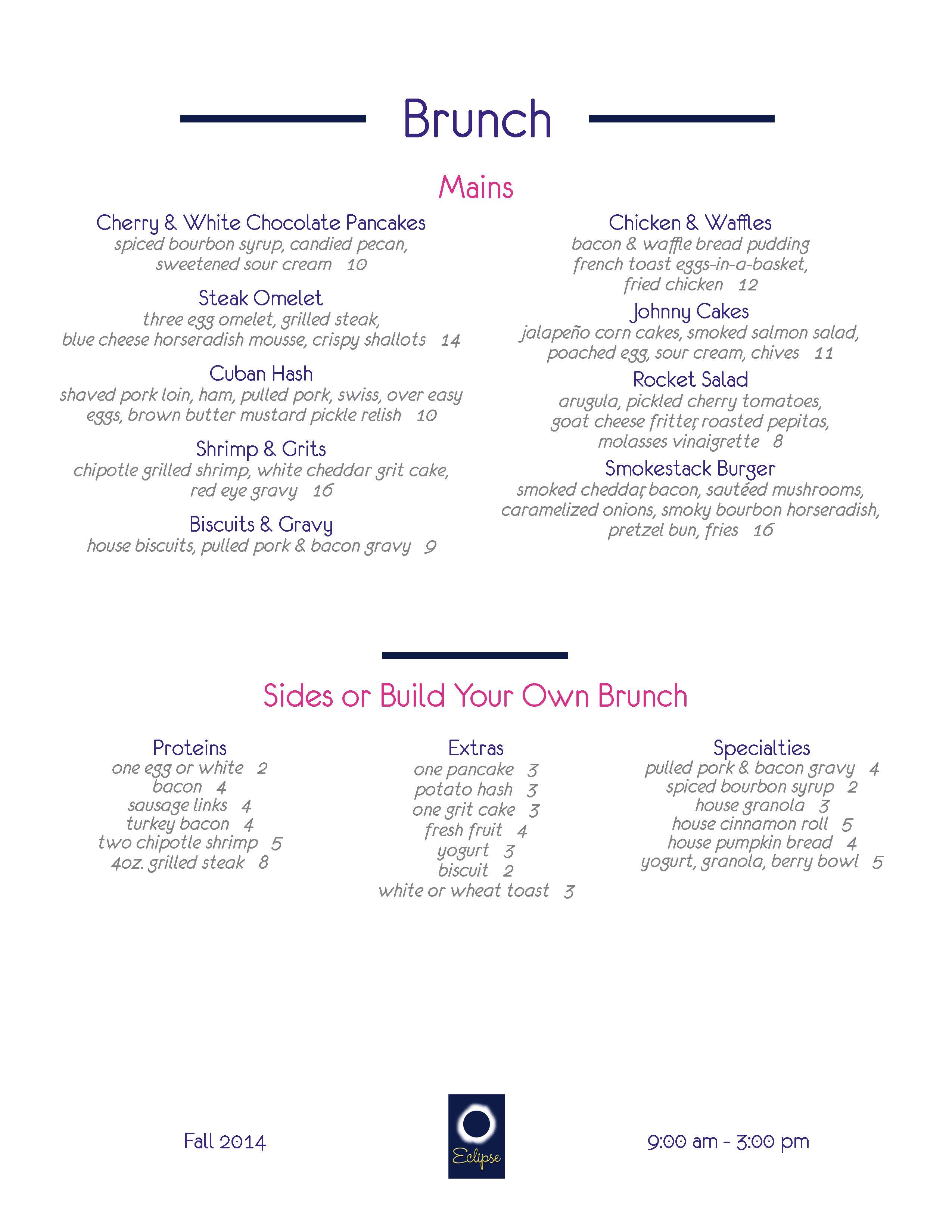 The Fall Brunch Menu Has Landed At The Moonrise