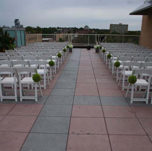 Rooftop Terrace Wedding Setup