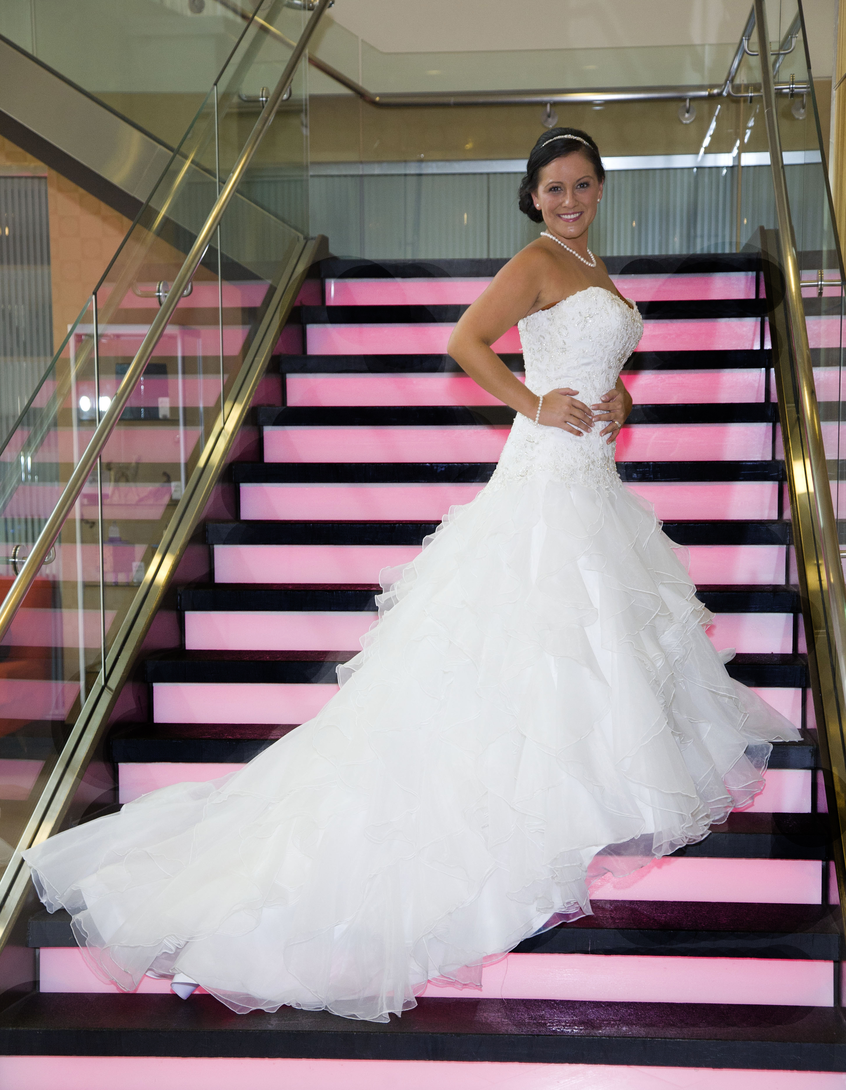 bride-on-pink-stairs