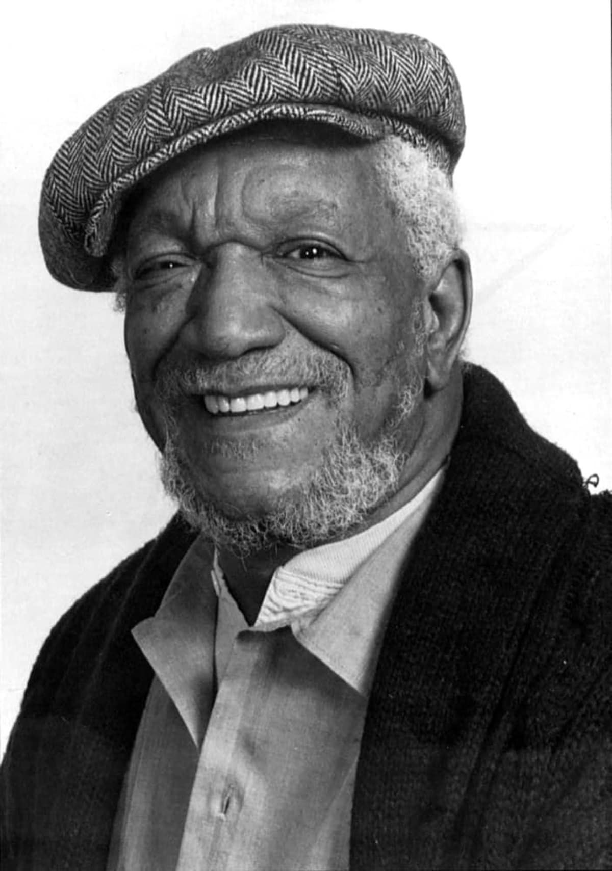 Black and White Redd Foxx A black and white portrait Redd Foxx